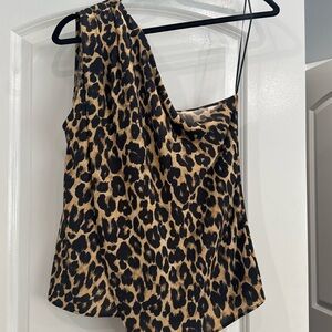 Zara cheetah blouse